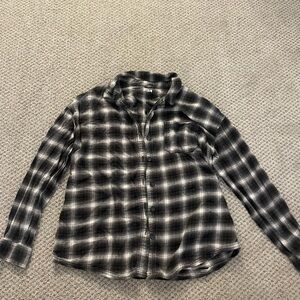 Garage Black and White Plaid Jacket